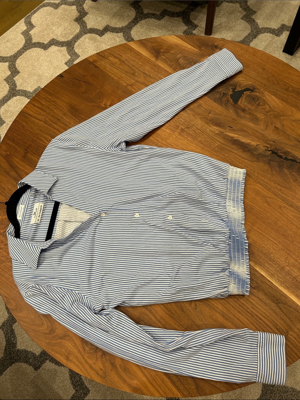 Buttercloth pre-tucked icy cotton shirt rare hard to find print w/ tie dye band